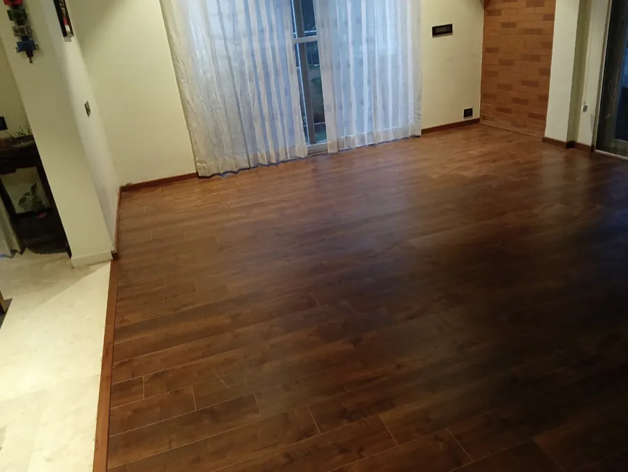 Parents' Bedroom — Laminate AC4, straight-lay, 160 sq ft — flooring by Rebel Walls & Floors